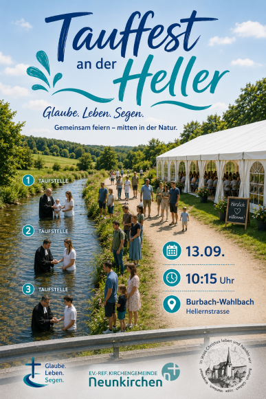 Herzliche Einladung zum Tauffest am 13. September
