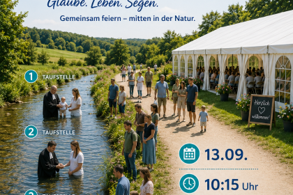 Herzliche Einladung zum Tauffest am 13. September
